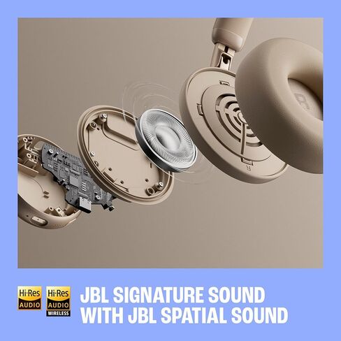 JBL Live 680NC - سماعات رأس لاسلكية على الأذن بخاصية إلغاء الضوضاء، صوت JBL المميز مع صوت عالي الدقة، 2 ميكروفون للمكالمات المثالية 2.0 مع خوارزمية AI-Trained، وPersoni-Fi 3.0 (أسود) in Kuwait
