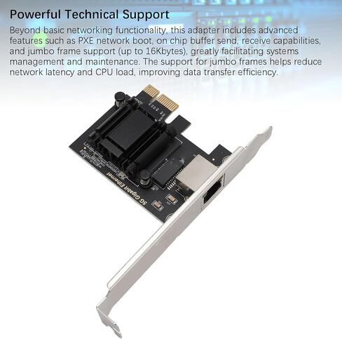 بطاقة شبكة PCIe 5 جيجا بايت من فاباتر، محول شبكة PCI Express إلى 5 جيجابت إيثرنت RJ45 NIC مع دعامة إضافية منخفضة المستوى، تدعم Wins 10 11، in Kuwait