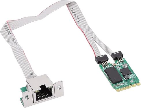 Ciciglow M.2 A + E Key 2.5G Gigabit Ethernet Network Card، 1000M 100Mbps RJ45 Port Industrial Control Card for Wins Vista 7 8 10 11 in Kuwait