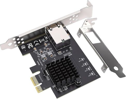 بطاقة شبكة Dpofirs PCIe 4.0 10Gbps، وحدة تحكم RTL8127AT، محول إيثرنت 10 جيجابت، لمحطة عمل خادم سطح المكتب PC NAS in Kuwait
