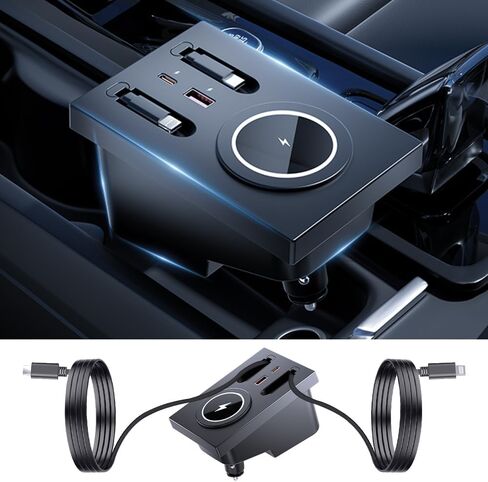 محطة إرساء محور USB للسيارة لفولفو XC60 XC90 S90 V90 S60 V60 Type-C شاحن سريع ملحقات وحدة التحكم المركزية الداخلية للسيارة وديكور ولاعة السجائر ومحول الشحن اللاسلكي للهاتف in Kuwait