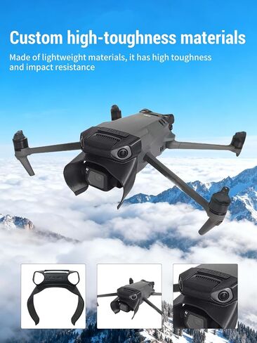 Gimbal Lens Bumper for DJI Mavic 3/3 Pro, Anti-Collision Camera Lens protective case, Lightweight Protective Shockproof for DJI Mavic 3/3 Pro Accessory (Black) in Kuwait