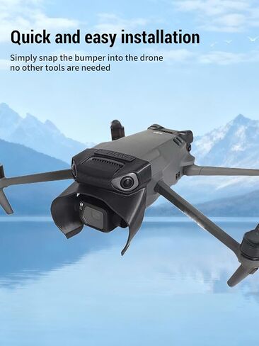 Gimbal Lens Bumper for DJI Mavic 3/3 Pro, Anti-Collision Camera Lens protective case, Lightweight Protective Shockproof for DJI Mavic 3/3 Pro Accessory (Black) in Kuwait