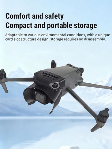 Gimbal Lens Bumper for DJI Mavic 3/3 Pro, Anti-Collision Camera Lens protective case, Lightweight Protective Shockproof for DJI Mavic 3/3 Pro Accessory (Black) in Kuwait