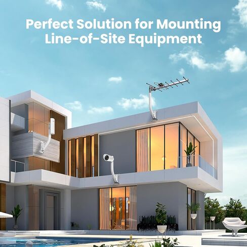 Ulna 19.68" Universal Antenna Mount - 2 Packs Wireless Bridge Bracket Reversible J Pole Mount, Heavy Duty Roof Mount for Outdoor Antenna WiFi Extender/Weather Station/Access Point/Satellite Dishes in Kuwait