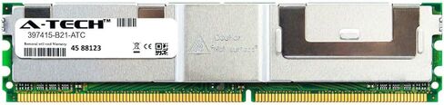 بديل A-Tech 4 جيجابايت لجهاز HP 397415-B21 - DDR2 667 ميجا هرتز PC2-5300 ECC مخزنة بالكامل FBDIMM 2rx4 1.8v - عصا ذاكرة الوصول العشوائي لخادم واحد (397415-B21-ATC) in Kuwait