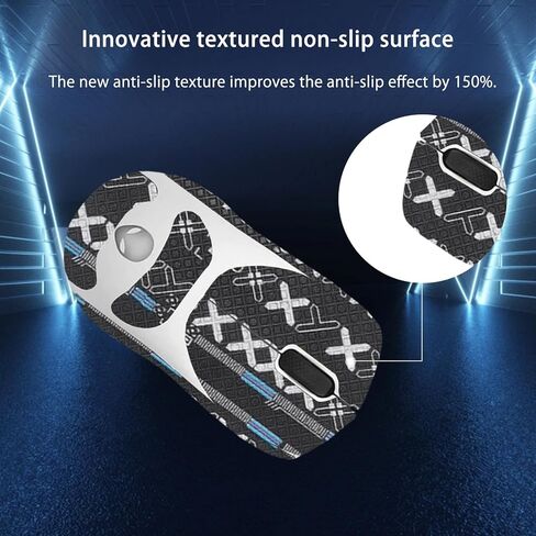 NOUKAJU Mouse Grip Tape Full Coverage for Alienware AW720M, Mouse Anti Slip Grip Tape,Self-Adhesive PreCut Sweat-Resistant Professional Mice Upgrade Kit(Black) in Kuwait