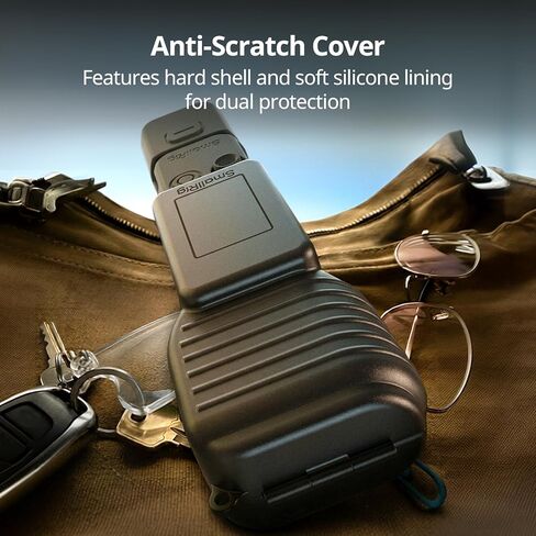 SMALLRIG Protective Cover Case Kit for DJI Osmo Pocket 4, Hard Shell and Silicone, Anti-Scratch Full Coverage Body Gimbal Screen Grip Handle, with Lanyard - 6005 in Kuwait
