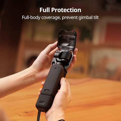 SMALLRIG Protective Cover Case Kit for DJI Osmo Pocket 4, Hard Shell and Silicone, Anti-Scratch Full Coverage Body Gimbal Screen Grip Handle, with Lanyard - 6005 in Kuwait