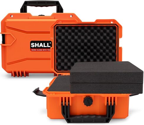 SHALL Hard Case, Cyberdeck Case, IP67 Waterproof Protective Camera Case with Customizable Foam, Protection for Camera, Drones, Lens, Equipment, 14"x11"x6", Black in Saudi Arabia