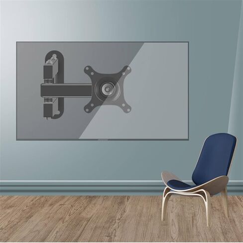 Monitor Stand Wall Mounted Monitor Stand Steel Three Arm Structure Monitor Arm for Most 14-27 Inch Screen, Adjustable Monitor Mount Bracket, VESA 75×75/100×100mm tv Stan in Kuwait