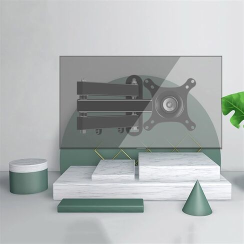 Monitor Stand Wall Mounted Monitor Stand Steel Three Arm Structure Monitor Arm for Most 14-27 Inch Screen, Adjustable Monitor Mount Bracket, VESA 75×75/100×100mm tv Stan in Kuwait