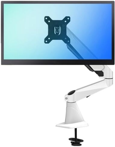 Monitor Stand Single Monitor Mount, Gas Spring Monitor Arm Desk Mount with Clamp, Fully Adjustable Single Monitor Arm Fits 15-27 inch Screens, Holds up to 17.6 lbs 27 inc in Kuwait