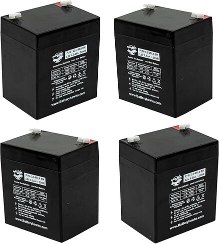 (4 حزمة) SLA1240 DG124 GC1240 LCU125P1 EXT800 SLA1250 بطارية 12V4.5AH 12V 4.5AH SLA مختومة بطارية حمض الرصاص in Kuwait