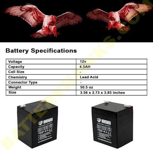 (4 حزمة) SLA1240 DG124 GC1240 LCU125P1 EXT800 SLA1250 بطارية 12V4.5AH 12V 4.5AH SLA مختومة بطارية حمض الرصاص in Kuwait