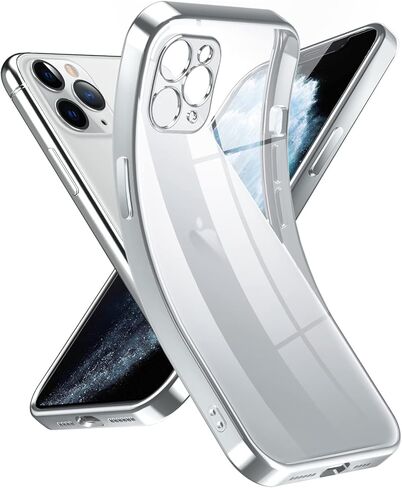 حافظة Supdeal Crystal Clear لهاتف iPhone 13 Mini، [غير صفراء] [حماية الكاميرا] [تم اختبار السقوط من الدرجة العسكرية] غطاء نحيف من السيليكون الناعم الواقي المقاوم للصدمات، 5.4 بوصة، شفاف in Kuwait