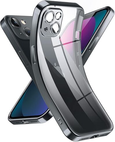 حافظة Supdeal Crystal Clear لهاتف iPhone 13 Mini، [غير صفراء] [حماية الكاميرا] [تم اختبار السقوط من الدرجة العسكرية] غطاء نحيف من السيليكون الناعم الواقي المقاوم للصدمات، 5.4 بوصة، شفاف in Kuwait