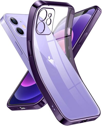 حافظة Supdeal Crystal Clear لهاتف iPhone 13 Mini، [غير صفراء] [حماية الكاميرا] [تم اختبار السقوط من الدرجة العسكرية] غطاء نحيف من السيليكون الناعم الواقي المقاوم للصدمات، 5.4 بوصة، شفاف in Kuwait