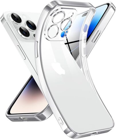 حافظة Supdeal Crystal Clear لهاتف iPhone 13 Mini، [غير صفراء] [حماية الكاميرا] [تم اختبار السقوط من الدرجة العسكرية] غطاء نحيف من السيليكون الناعم الواقي المقاوم للصدمات، 5.4 بوصة، شفاف in Kuwait