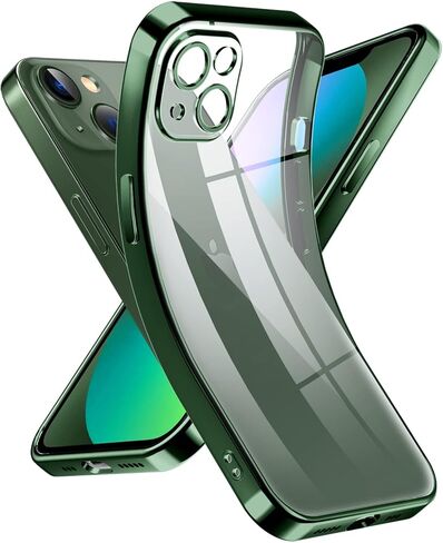 حافظة Supdeal Crystal Clear لهاتف iPhone 13 Mini، [غير صفراء] [حماية الكاميرا] [تم اختبار السقوط من الدرجة العسكرية] غطاء نحيف من السيليكون الناعم الواقي المقاوم للصدمات، 5.4 بوصة، شفاف in Kuwait