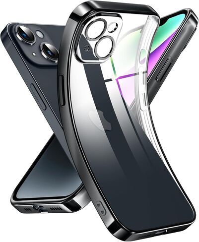 حافظة Supdeal Crystal Clear لهاتف iPhone 13 Mini، [غير صفراء] [حماية الكاميرا] [تم اختبار السقوط من الدرجة العسكرية] غطاء نحيف من السيليكون الناعم الواقي المقاوم للصدمات، 5.4 بوصة، شفاف in Kuwait