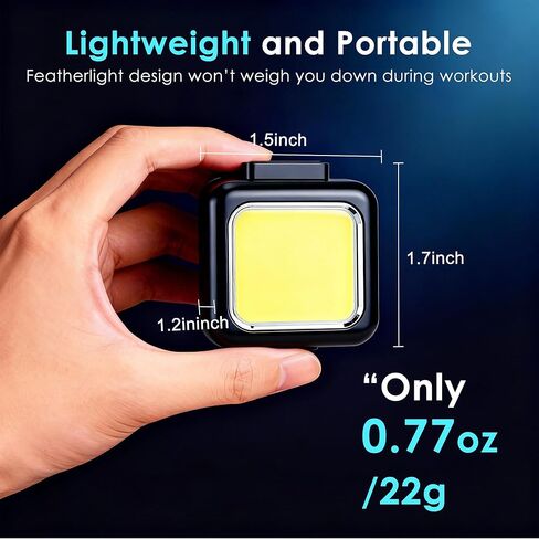 Running Lights for Runners, 2 Pack Clip on Flashlight Rechargeable Running Light for Night Walking, 3 Modes Safety LED Lights Running Gear for Jogging Hiking Camping Gear Dog Walking,Outdoor Adventure in Kuwait