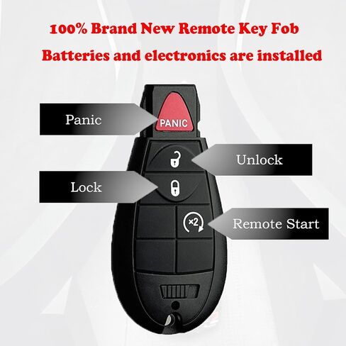MechanMagic DIY Key Fob استبدال عدة يناسب دودج رام 1500 2500 3500 2009 2010 2011 2012 دخول بدون مفتاح التحكم عن بعد IYZ-C01C M3N5WY783X مع لوحة مفاتيح 3 أزرار قابلة للتبديل in Kuwait