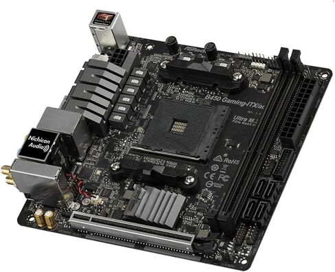 pc motherboard Fit For ASRock B450 GAMING-ITX/AC Motherboard Socket AM4 Supports Ryzen 5 5600G 5600 R7 5700X3D 5800X CPU DDR4 M.2 PCIe 3.0 Mini ITX in Kuwait