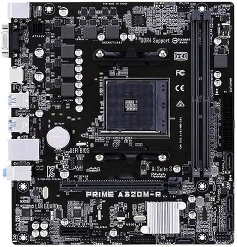 لوحة أم للكمبيوتر الشخصي Placa Base مناسبة لـ ASUS PRIME A320M-R A320 AM4 Para Ryzen 5/7/3 5600G 5700G 3200G CPU DDR4 SATA 3,0 M.2 NVMe SSD Micro-ATX in Kuwait