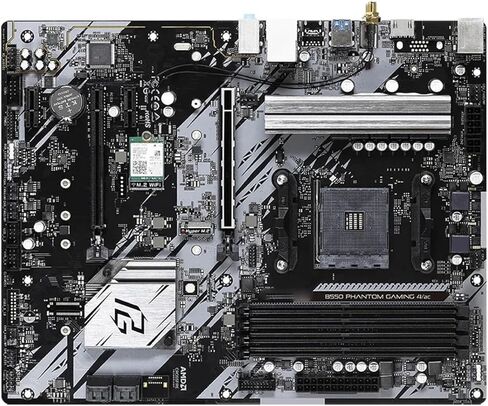 لوحة أم للكمبيوتر الشخصي مناسبة لـ ASRock B550 Phantom Gaming 4/AC اللوحة الأم تدعم Ryzen7 5800X3D R5 5600 CPU AM4 المقبس DDR4 4733MHz 128GB NVME M.2 HDMI in Kuwait