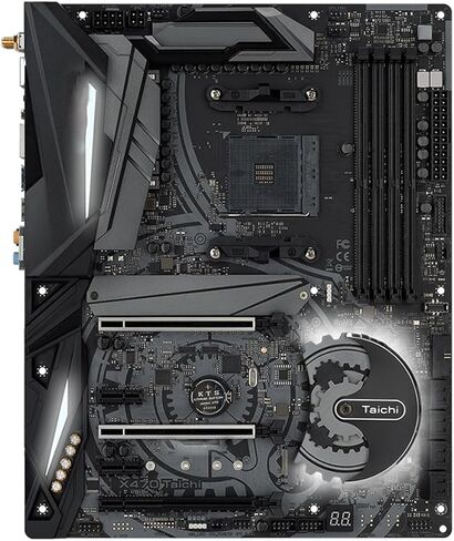 لوحة أم للكمبيوتر الشخصي مناسبة لـ ASROCK X470 Taichi لوحة أم تدعم 5800X3D 5700x3D 5700X 5600G 4600G CPU 4xDDR4 3200 MHz HDMI M.2 ATX اللوحة الرئيسية in Kuwait