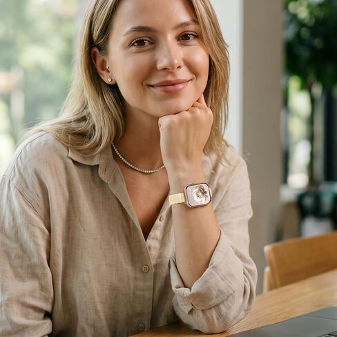 Slim Resin Band Compatible With Apple Watch Bands for Women Series 11/10/9/8/7 38/40/41/42/44/46mm,Thin Bracelet Lightweight Fashion Strap for iWatch Wristband 6/5/4/3/2/1 SE in Saudi Arabia