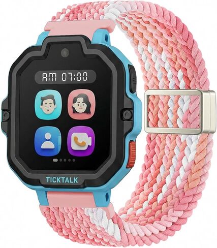 Braided Magnetic Nylon Band Compatible with TickTalk 5 Watch Band for Small Wrists, Solo Loop Stretchy Strap Breathable Bracelet Wristbands in Kuwait