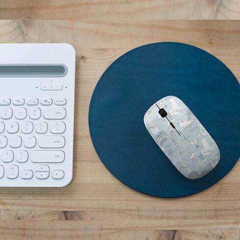 2.4GHz USB Wireless Mouse, Sea Beach Theme Pattern, Ergonomic Slim Computer Mice for Kids in Kuwait