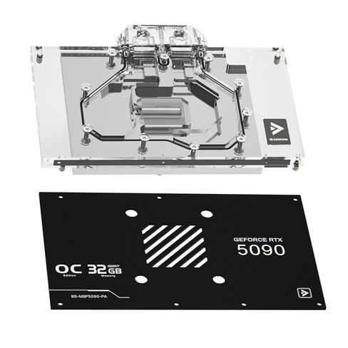 وحدة معالجة الرسومات Barrow Water Block لـ MSI RTX 5090 Ventus 3X/Ventus 3X OC، وحدة معالجة الرسومات الجرافيكية ذات الغطاء الكامل Waterblack تتضمن لوحة خلفية، قاعدة تبريد نحاسية، مصممة لتبريد مياه الألعاب عالية التحميل in Kuwait