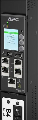 APC NetShelter Rack PDU Advanced Gen 2، مبدل، 11.5 كيلو واط، 3 مراحل، 11 كيلو واط 400 فولت 16 أمبير أو 11.5 كيلو واط 415 فولت 20 أمبير، 520P6، 42 مخرج - مبدل - IEC 60309 20 أمبير 3P+N+PE - 21 × IEC 60320 C13/C15/C19/C21، 21 × 60320 C13 in Kuwait