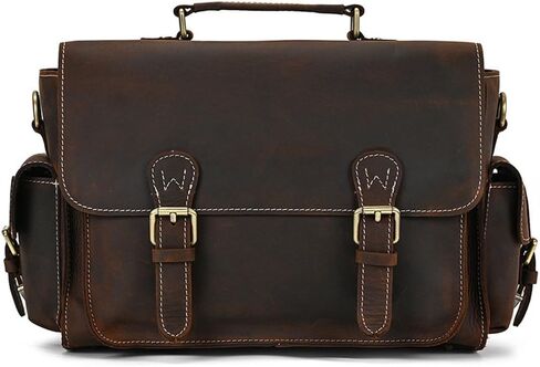 Vintage Leather Camera Bag Inner Pocket SLR for Office, Business, Work in Saudi Arabia