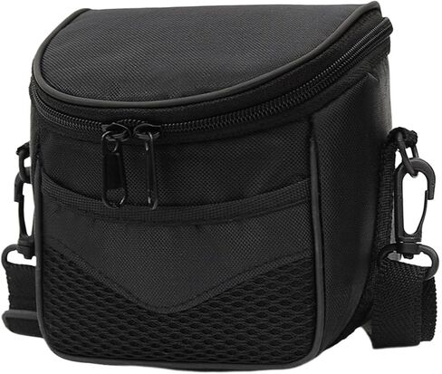 Camera Case Bag for Hiking, Soft Padded Crossbody Camera Bag 13cm x 13cm x 9cm (5.1 x 5.1 x 3.5 in), Black in Kuwait