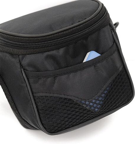 Camera Case Bag for Hiking, Soft Padded Crossbody Camera Bag 13cm x 13cm x 9cm (5.1 x 5.1 x 3.5 in), Black in Kuwait