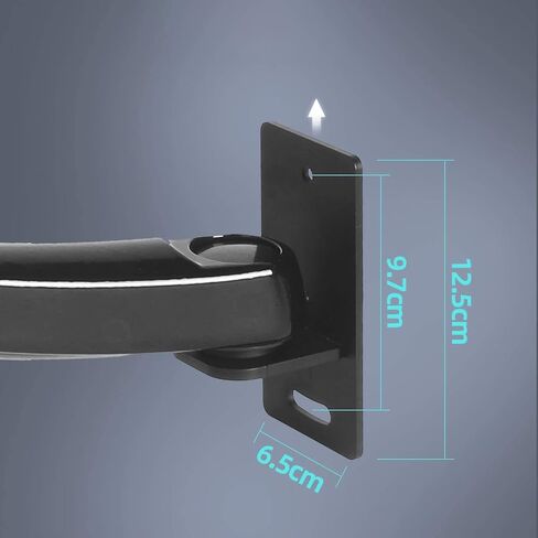 Computer Monitor Bracket Wall Mount TV Stand Adjustable Height Rotation 360° Horizontal and Vertical Universal TV Mount Good in Kuwait