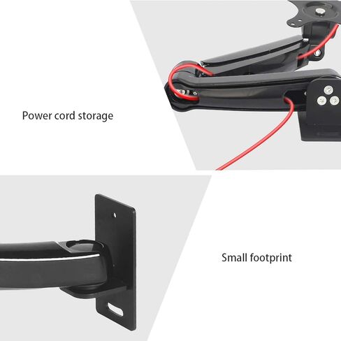 Computer Monitor Bracket Wall Mount TV Stand Adjustable Height Rotation 360° Horizontal and Vertical Universal TV Mount Good in Kuwait