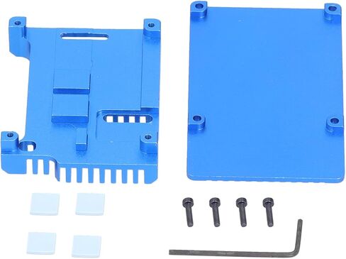 Enclosure for 4 B, Aluminum Alloy Cooling with Heat Dissipation Design, Compatible Ports and Screw Fasteners, for 4 Model B Microcomputer in Kuwait