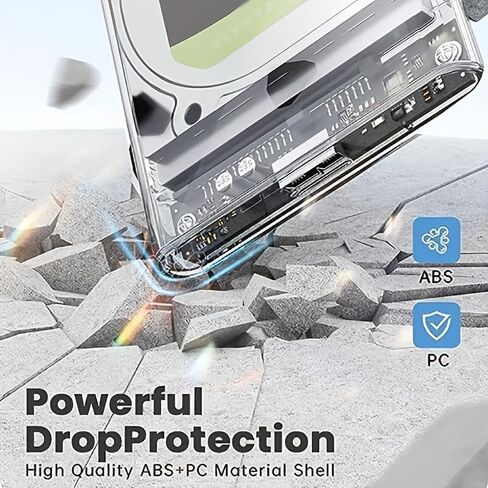 حاوية محرك الأقراص الصلبة USB 3.0 إلى SATA - شفافة، لا تحتاج إلى تركيب أداة، صندوق تخزين خارجي، التوصيل والتشغيل، متوافق مع أنظمة متعددة لمحرك الأقراص الصلبة/ SSD، واستخدام الكمبيوتر المحمول/ سطح المكتب in Kuwait