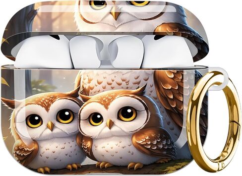 Compatible with AirPod Pro 3 Case 2025,Shockproof Hard Protective Case,Wireless Charging Compatible, Trendy Elegant Design Cover for Women Men(Fox Floral Orange Black White) in Kuwait