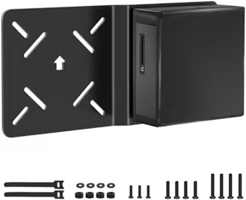 حامل تثبيت معدني لـ Intel NUC 13/12/11/10/8/7/6/5 Pro، لوحة تمديد لشاشة الكمبيوتر مع براغي، أسود in Kuwait