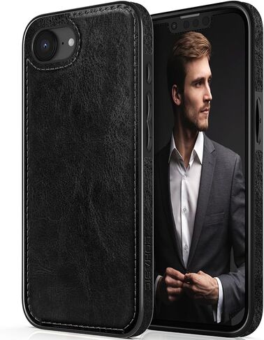 حافظة LOHASIC لهاتف iPhone 16e لهاتف iPhone 17e، غطاء خلفي ناعم من الجلد الفاخر واقٍ لكامل الجسم للنساء والرجال، حافظات هاتف مضادة للصدمات لهاتف iPhone iPhone 16E/17E 6.1 بوصة، بني in Kuwait