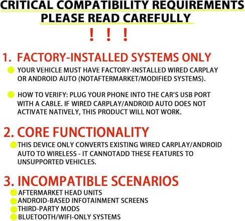 2026 ترقية محول CarPlay اللاسلكي الصغير 2 في 1، التوصيل والتشغيل اللاسلكي Android Auto Dongle، إعادة التوصيل التلقائي لملحق تشغيل السيارة USB الصغير المتوافق مع iPhone Android in Kuwait