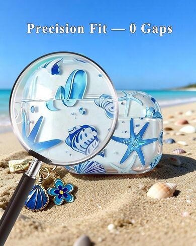 for AirPods Pro 3 Case, Ocean Theme Case for AirPods Pro 3, Shockproof AirPods Pro 3 Protective Cover for Women Girls, Cute Case Compatible with Airpods Pro 3 (Blue Ocean Starfish) in Kuwait