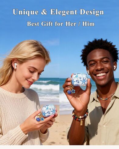 for AirPods Pro 3 Case, Ocean Theme Case for AirPods Pro 3, Shockproof AirPods Pro 3 Protective Cover for Women Girls, Cute Case Compatible with Airpods Pro 3 (Blue Ocean Starfish) in Kuwait