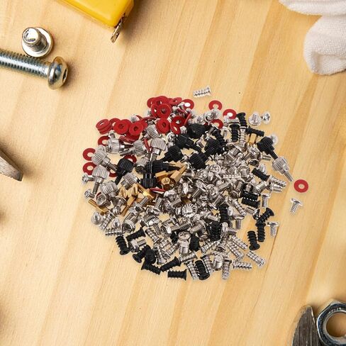 GALPADA 360pcs PC Case Screws and Motherboard Standoff Kit for Desktop Computer Building and Repair, Includes Fan Screws and Power Supply Mounting Hardware, Suitable for DIY PC Assembly in Kuwait